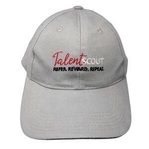 Apollo Baseball Cap Gray One Size Talent Scout Refer Reward Repeat Strapback Hat